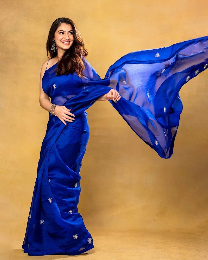 Shivaleeka Oberoi blue saree khuda haafiz actress Shivaleeka Oberoi blue saree khuda haafiz actress