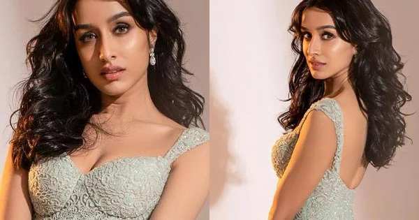 Shraddha Kapoor in this plunging neckline dress looks breathtaking – see photos.