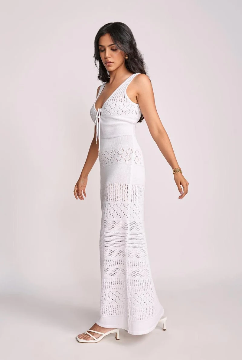 Shriya Pilgaonkar white dress slim figure hot actress