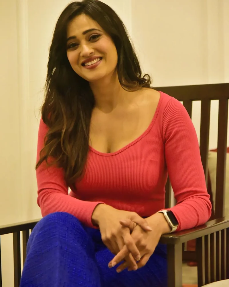 Shweta Tiwari hot tv actress pink top pants