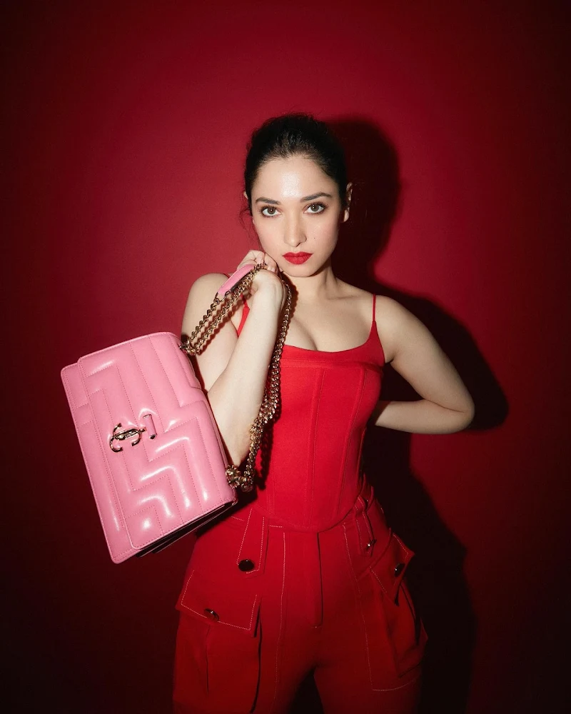 Tamannaah cleavage red outfit hot actress Tamannaah cleavage red outfit hot actress