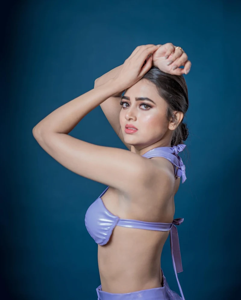 Tejasswi Prakash latex outfit sultry hot tv actress Tejasswi Prakash latex outfit sultry hot tv actress