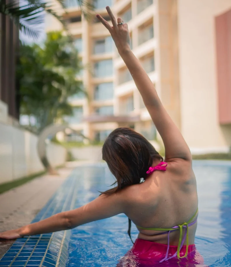 yukti thareja swimsuit rangabali actress yukti thareja swimsuit rangabali actress