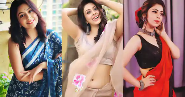 neha sargam saree mirzapur saloni neha sargam saree mirzapur saloni