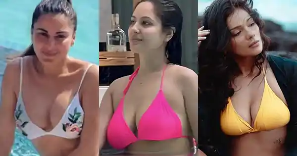 indian tv actress in bikini cleavage busty indian tv actress in bikini cleavage busty