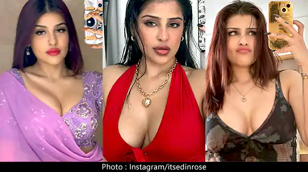 edin rose cleavage selfie bigg boss contestant