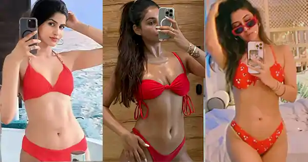 indian celebrities in red bikini selfie sexy body indian celebrities in red bikini selfie sexy body