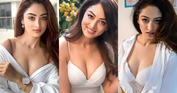 sandeepa dhar cleavage white outfits sandeepa dhar cleavage white outfits