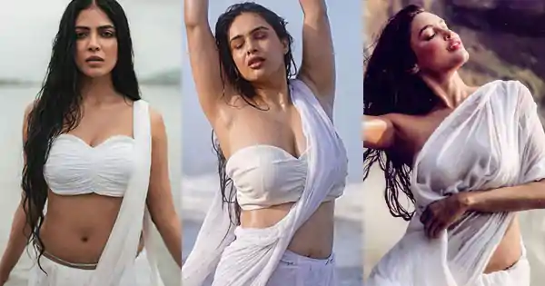 5 Bollywood actresses in wet white saree – hot photoshoots.
