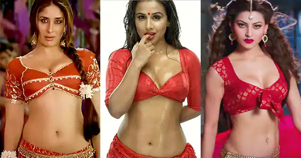 5 Bollywood actresses seductive look in red outfits.