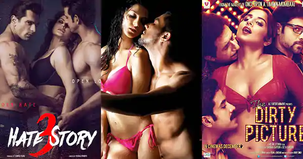 hot bollywood movie posters sexy intimate pose moments