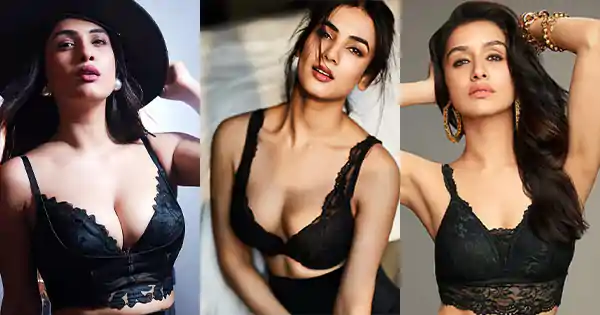 indian actress black lace bralette cleavage hot indian actress black lace bralette cleavage hot