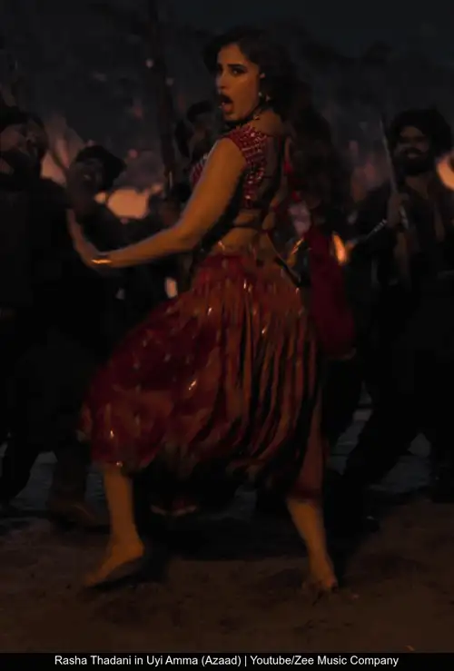 rasha thadani uyi amma item song 25 rasha thadani uyi amma item song 25