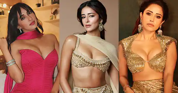 indian actresses hot best dressed diwali cleavage saree lehenga