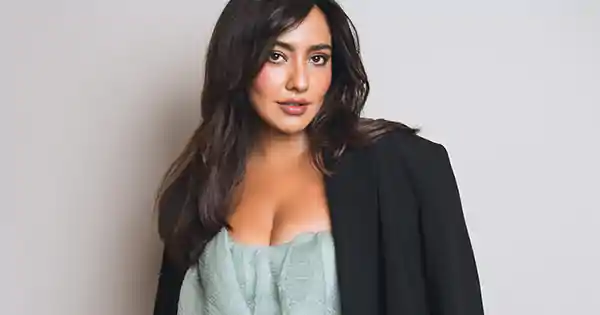 Neha Sharma wowed in this little blue dress with blazer.