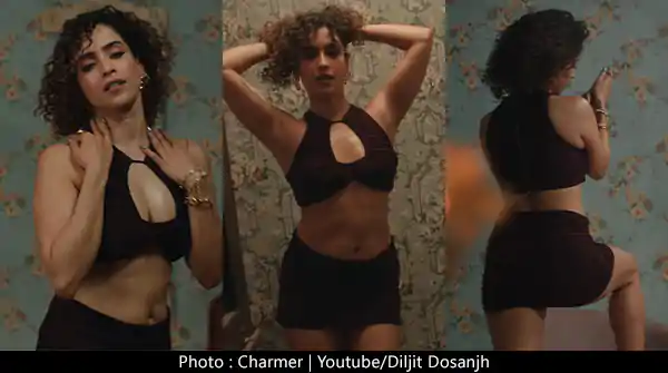 Sanya Malhotra in Charmer music video by Diljit Dosanjh is too hot to handle – watch now.