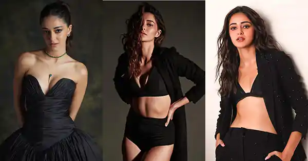 21 Ananya Panday hot looks in stylish black outfits.