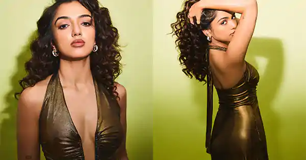 Ahsaas Channa’s sultry avatar in metallic look dress wowed fans.