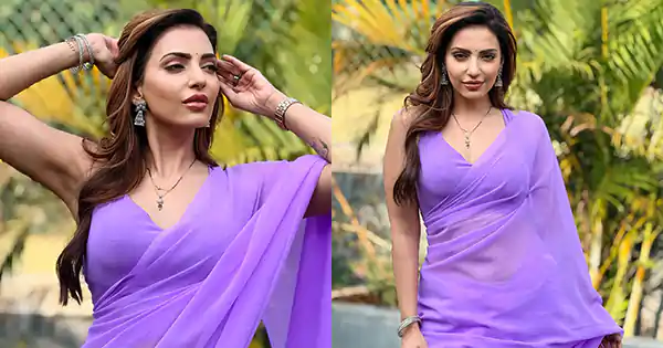 Navina Bole in simple saree stuns fans with her beauty.