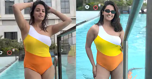 Naagin actress, Anita Hassanandani, in swimsuit flaunted her fit figure.