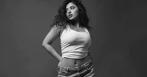 Ketika Sharma in tank top and jeans turns the heat up with B&W shots.