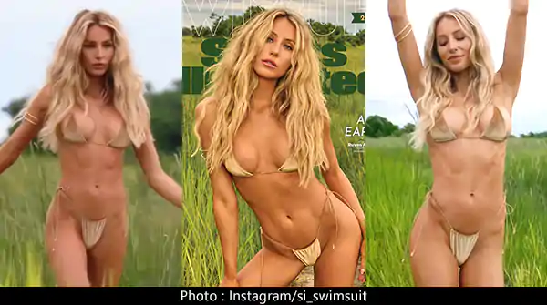 Alix Earle in bikini flaunted her sexy figure for Sports Illustrated Swimsuit magazine cover.