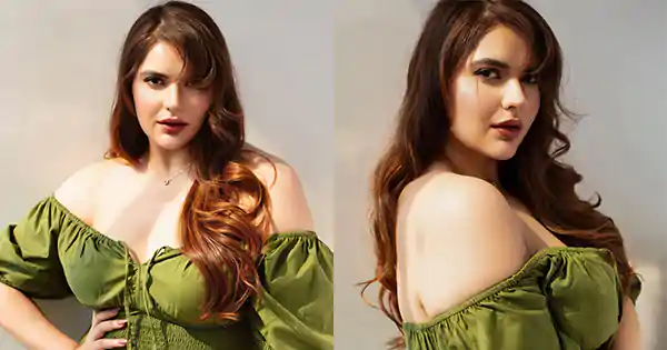 Dhamaal 4 actress, Anjali Anand,  oozed oomph in green comfy stylish attire.