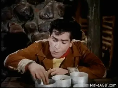 shammi kapoor eating food bollywood